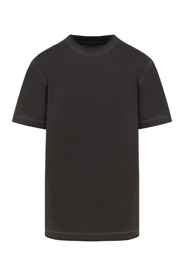 Brunello Cucinelli ерлерге арналған мақтадан жасалған футболка, қоңыр 185488 - фото 1