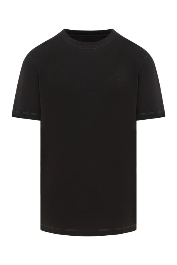 Men's cotton T-shirt brown - photo 1