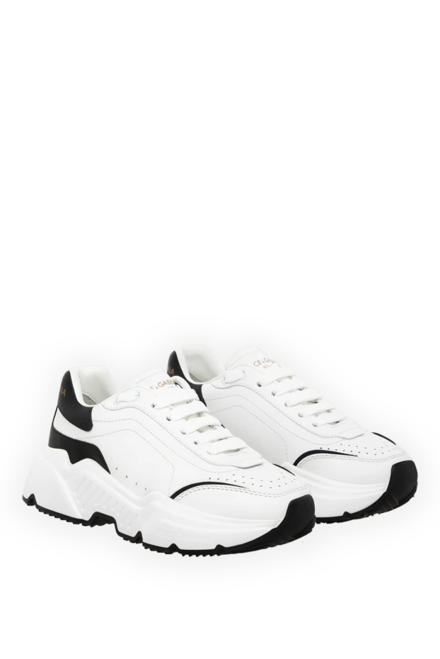 Dolce & Gabbana кроссовки daymaster из телячьей кожи с эффектом наппы 185509 - фото 3