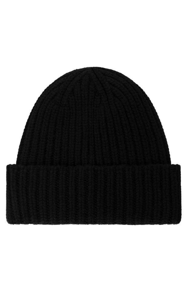 Gucci women's black knitted hat made of wool and cashmere 185540 - photo 3