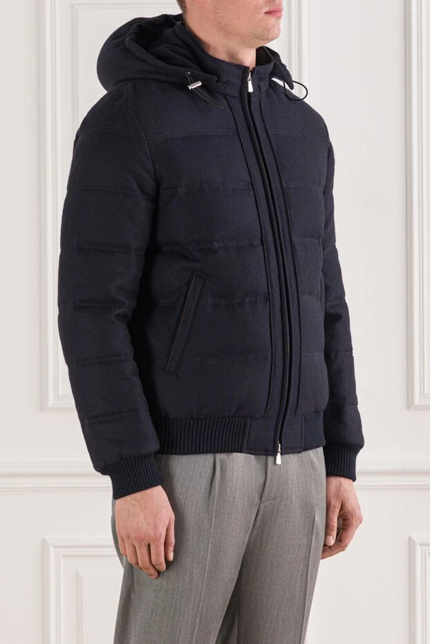 Enrico Mandelli черный ремень мужской кожаный с логотипом 185583 - фото 3