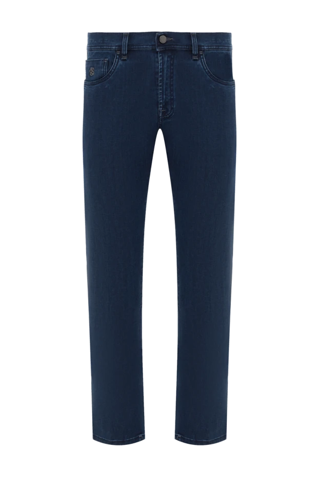 Men's straight blue jeans - photo 1