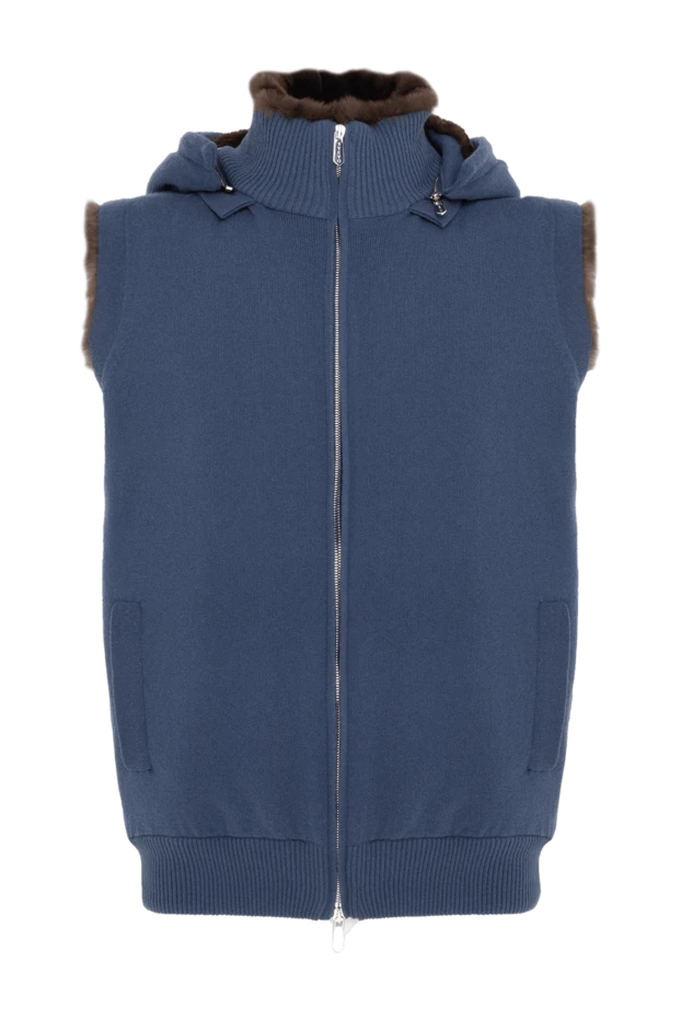 Капюшоны бар көгілдір үлбіреген ерлер кеудеше - фото 1