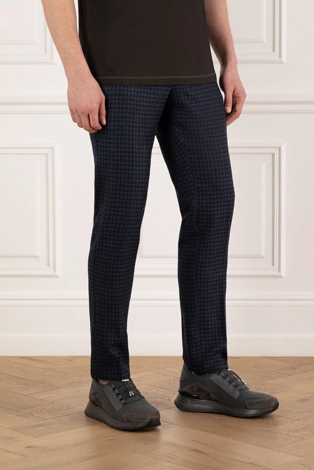 Berwich қошқыл көк жүннен жасалған шалбар 185604 - фото 3