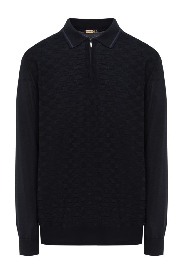 Zilli кашемирден және жібектен жасалған ұзын жеңді ерлер полосы 185616 - фото 1