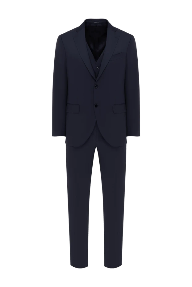 Sartoria Latorre көк жүннен жасалған ерлер классикалық костюмі 185624 - фото 1