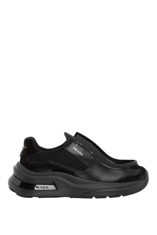 Велосипед матасының бөлшектері бар күңгірт былғарыдан жасалған Systeme кроссовкалары - фото 1