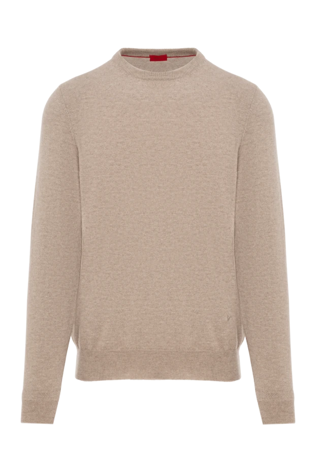 Men's knitted cashmere jumper, beige - photo 1