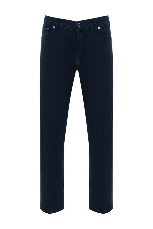 Kiton джинсы синие хлопковые мужские на пуговицах 185686 - фото 1