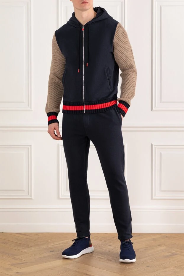 Kiton спортивный мужской костюм синий 185711 - фото 2