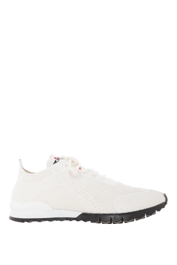 Қара табаны бар дем алатын тоқыма матадан жасалған ақ қарлы кроссовкалар
- фото 1