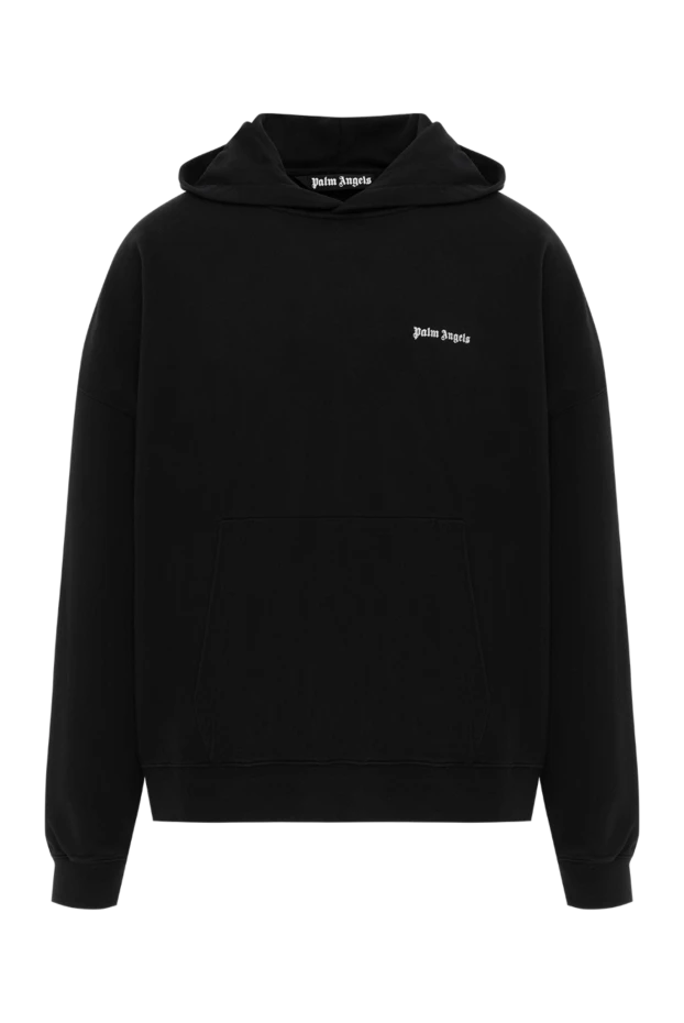 Логотипі бар қара ерлерге арналған мақта капюшон - фото 1