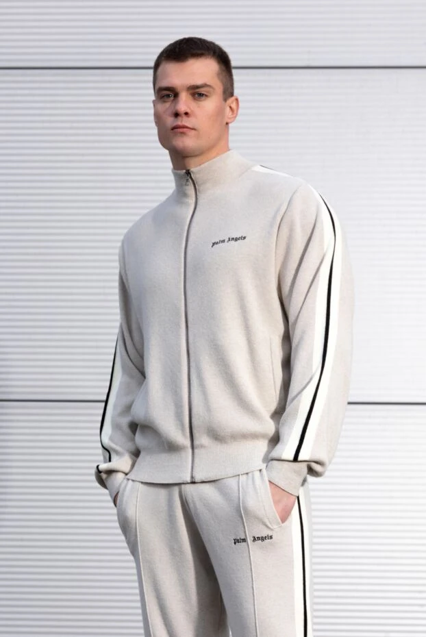 Palm Angels бежевый жолақтары бар ерлер спорттық костюмі 185958 - фото 2
