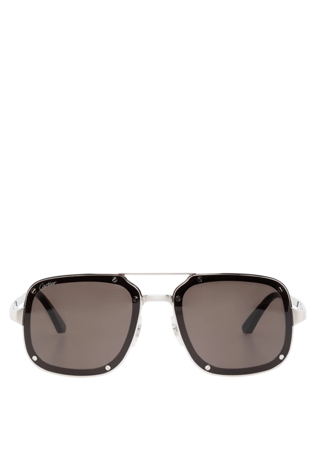 Солнцезащитные очки мужские авиаторы черные - фото 1