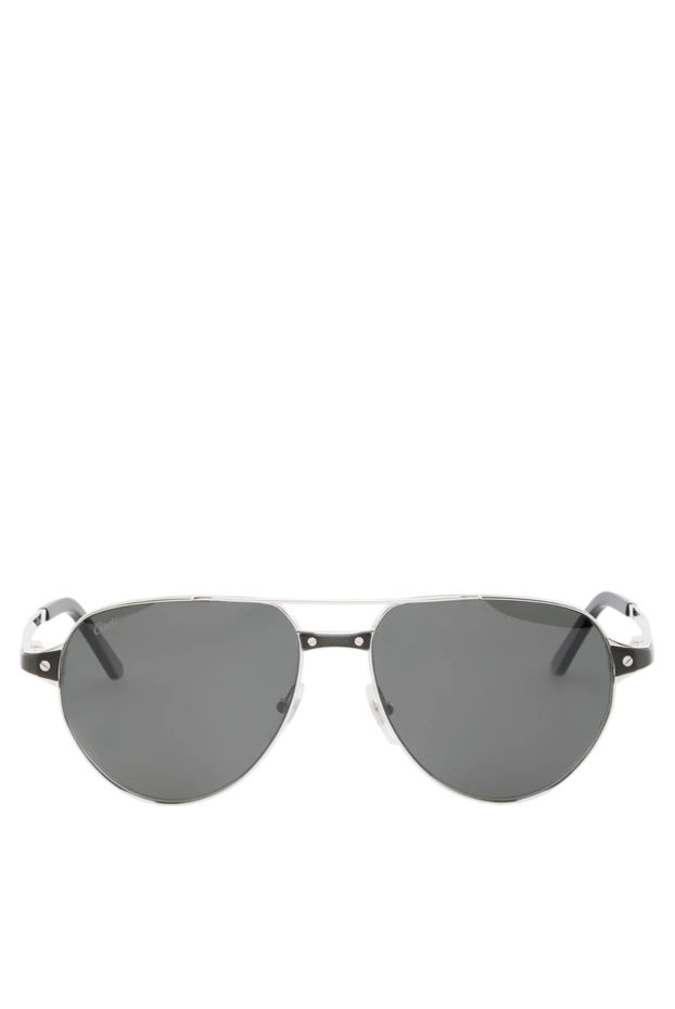 Солнцезащитные очки Pilot серые металлические - фото 1