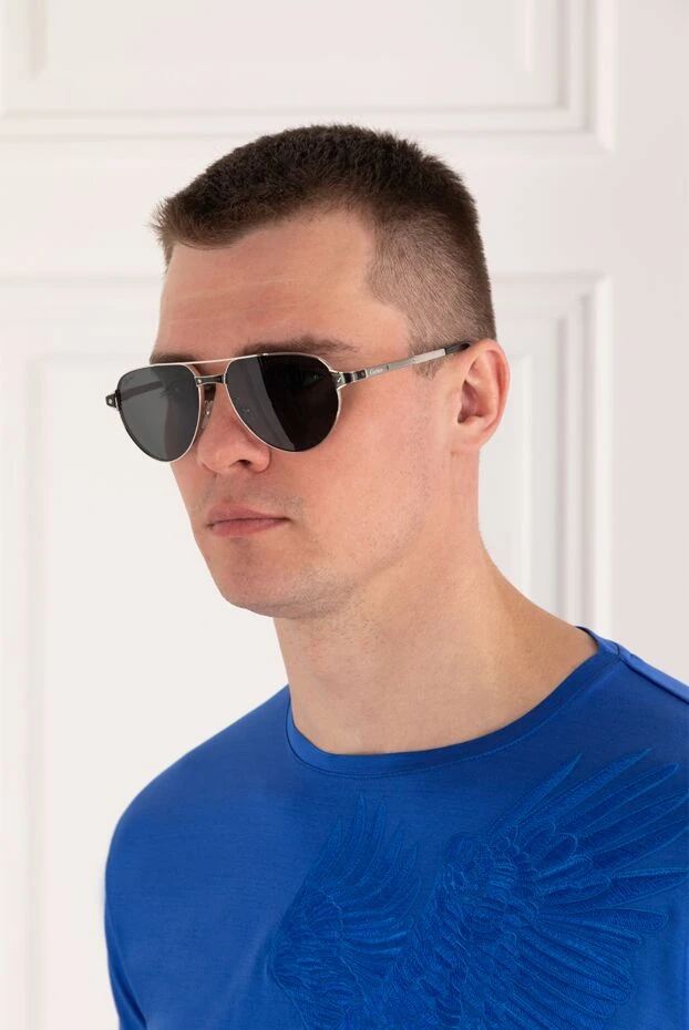 Солнцезащитные очки Pilot серые металлические - фото 2