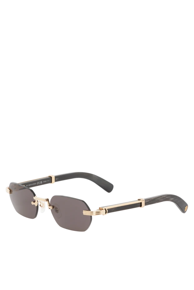 Cartier узкие прямоугольные солнцезащитные очки exception без оправы 186014 - фото 3