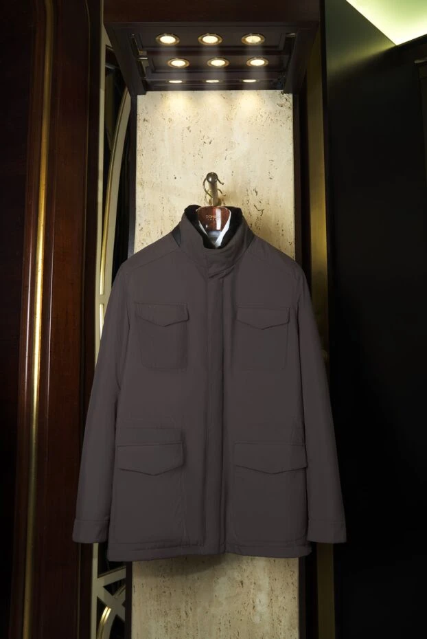 Enrico Mandelli коричневая куртка в стиле танкер мужская 186042 - фото 2