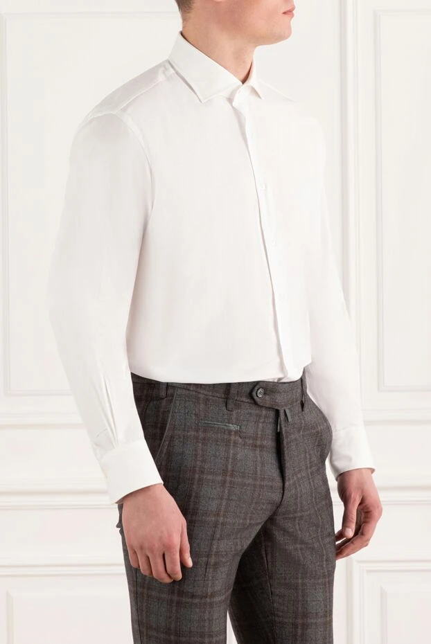 Alessandro Gherardi white cotton shirt with french collar 186062 - photo 3