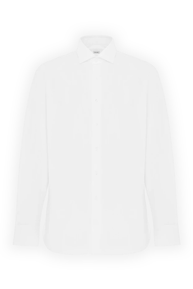 Рубашка из хлопка белая с французским воротником в стиле Zephir - фото 1