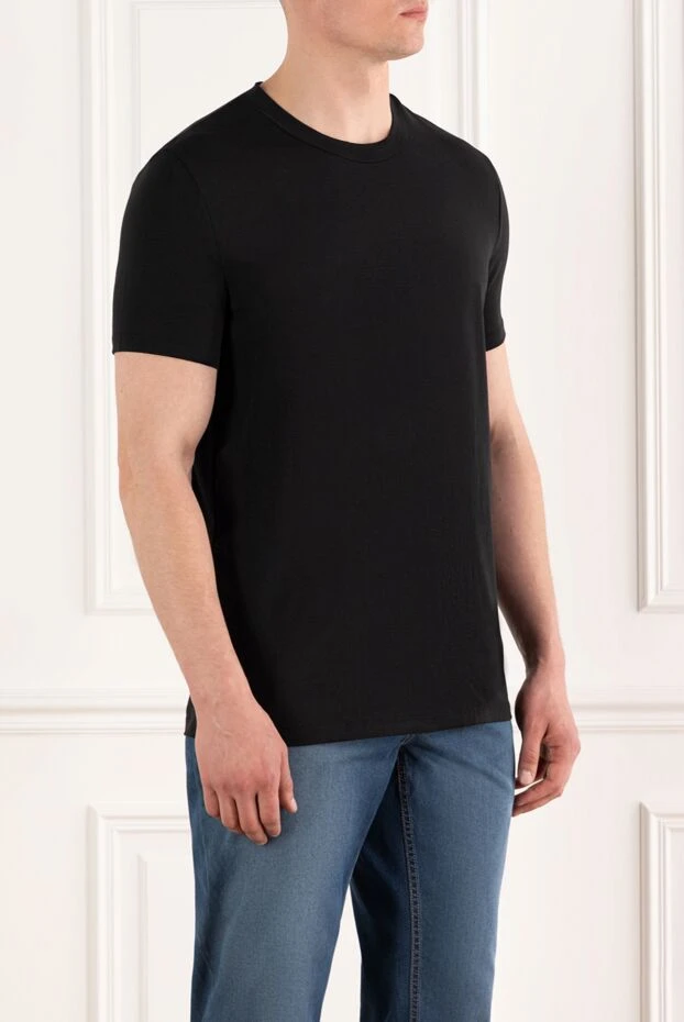 Tom Ford футболка из хлопкового модала с круглым вырезом черная 186073 - фото 3
