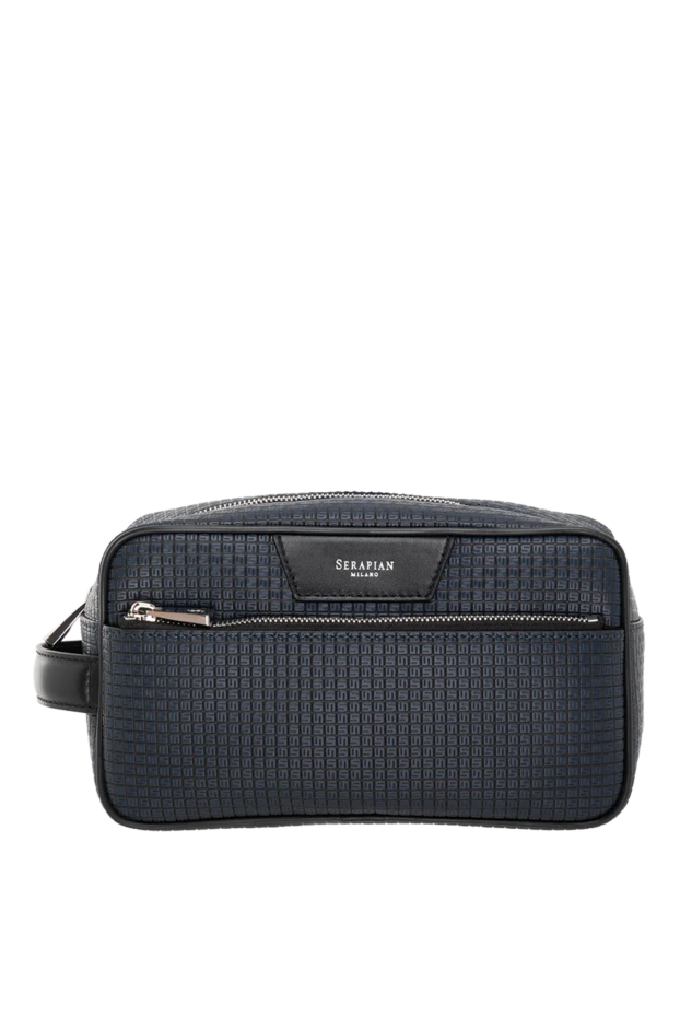 Несессер из натуральной кожи с покрытием Stepan синий - фото 1