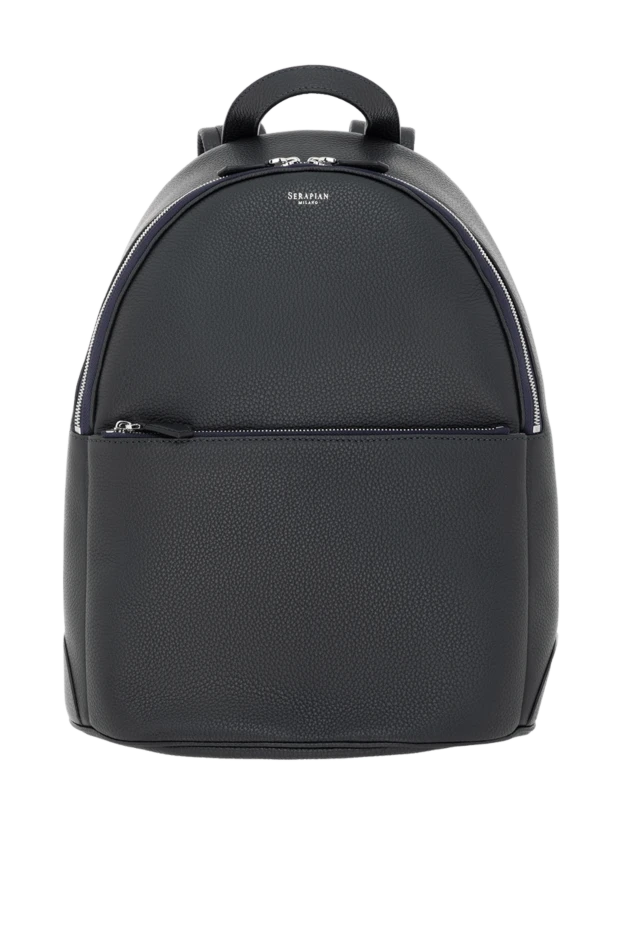 Рюкзак из кожи Cachemire мужской синий - фото 1