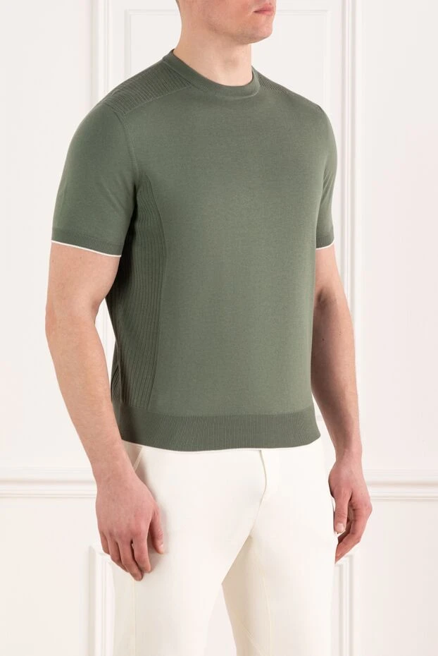 Stefano Ricci green cotton jumper for men 186141 - photo 3