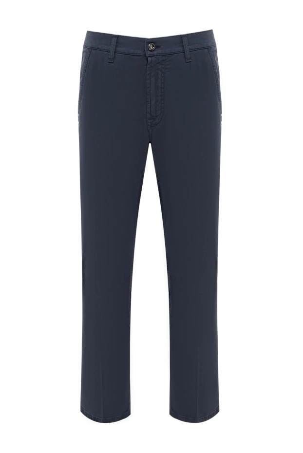 Stefano Ricci men's blue trousers with a worn effect 186151 - photo 1