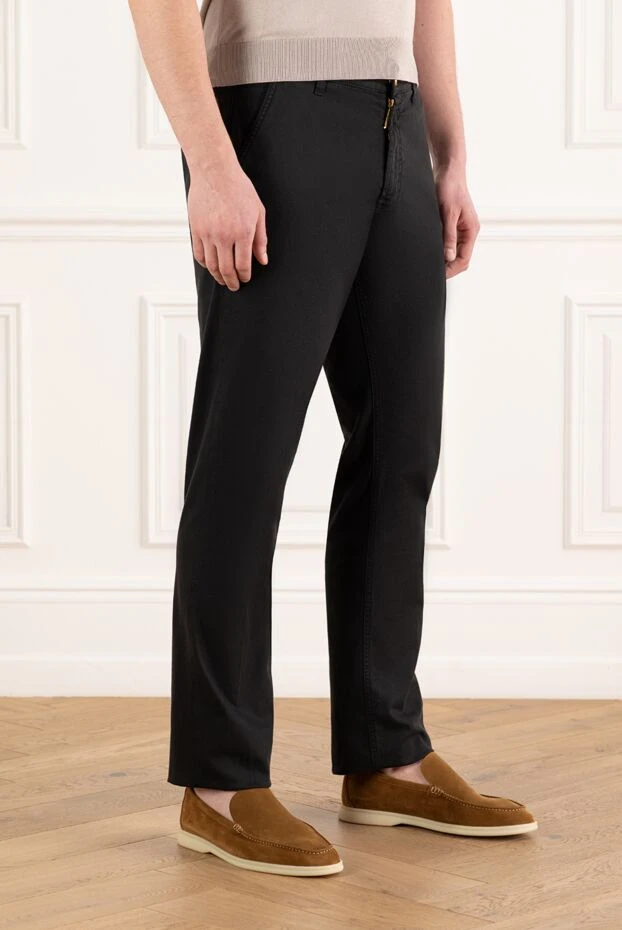 Stefano Ricci men's brown trousers with a worn effect 186152 - photo 3
