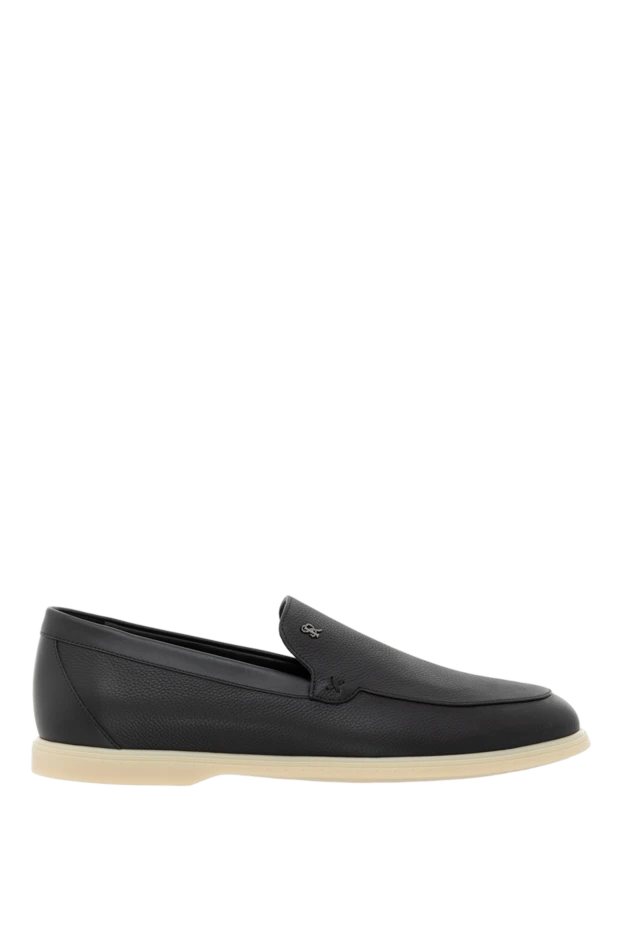 Stefano Ricci summer loafers black made of genuine leather 186164 - photo 1