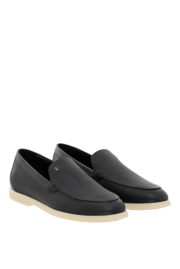 Stefano Ricci summer loafers black made of genuine leather 186164 - photo 3