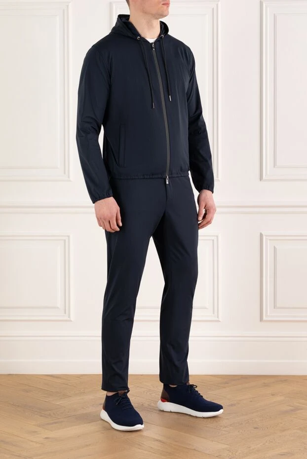 Tombolini спортивный костюм синий на молнии с капюшоном 186168 - фото 3