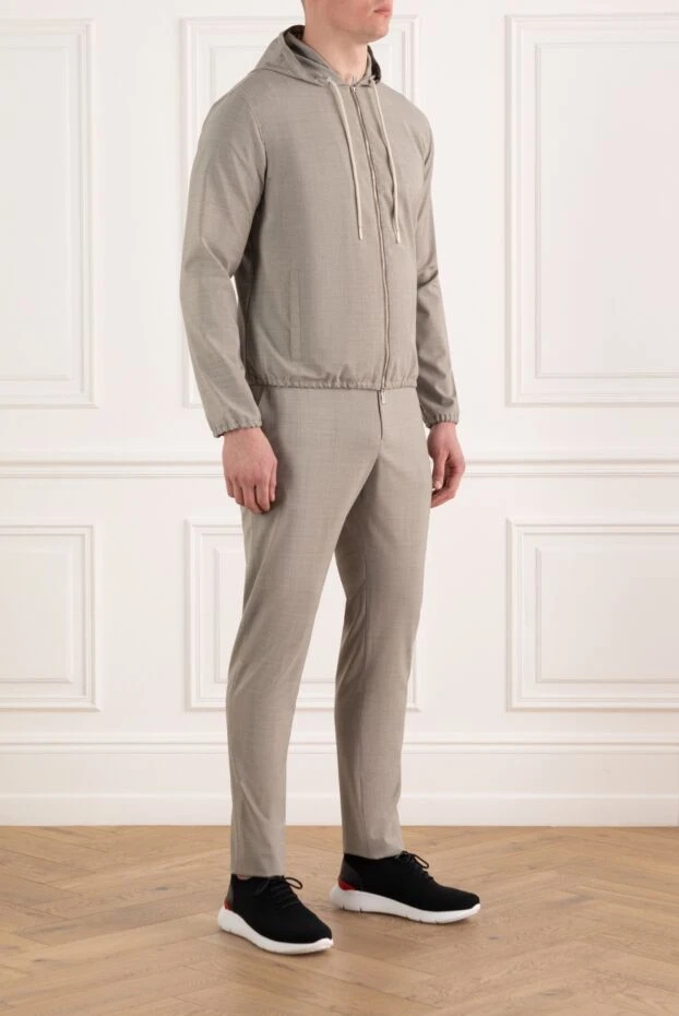 Tombolini прогулочный костюм мужской из шерсти бежевый 186173 - фото 3