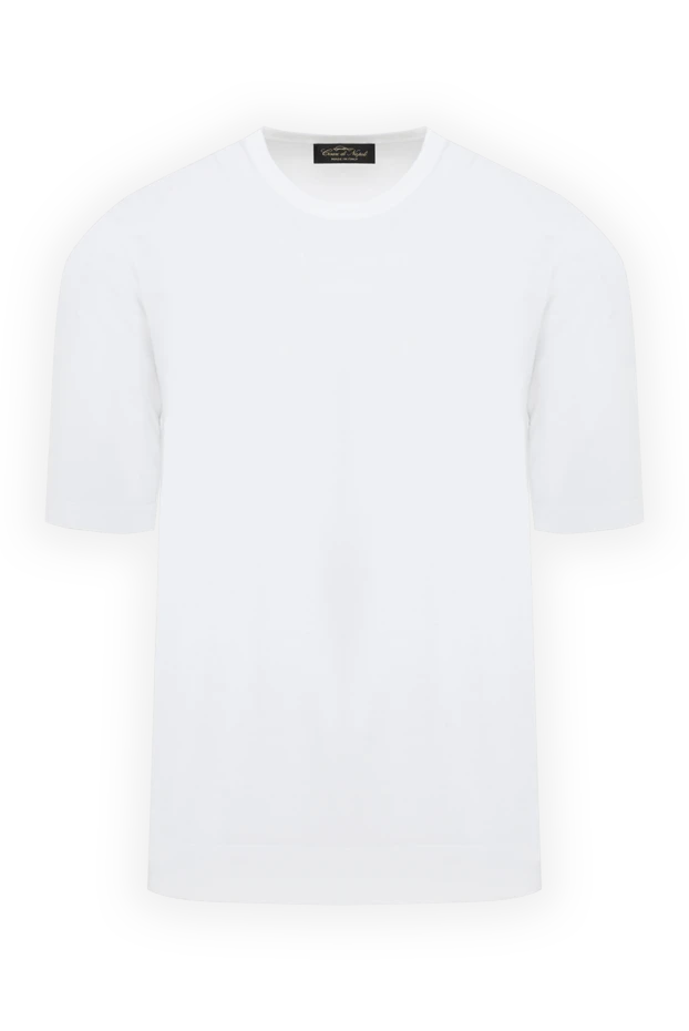 Жеңі қысқа, ақ түсті, мақталы джемпер - фото 1