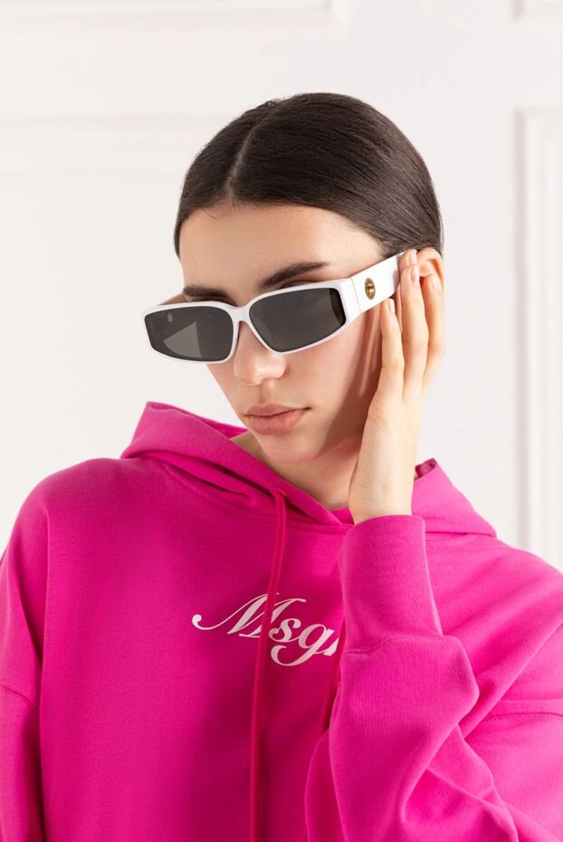 Linda Farrow солнцезащитные очки alexis белого цвета 186248 - фото 3