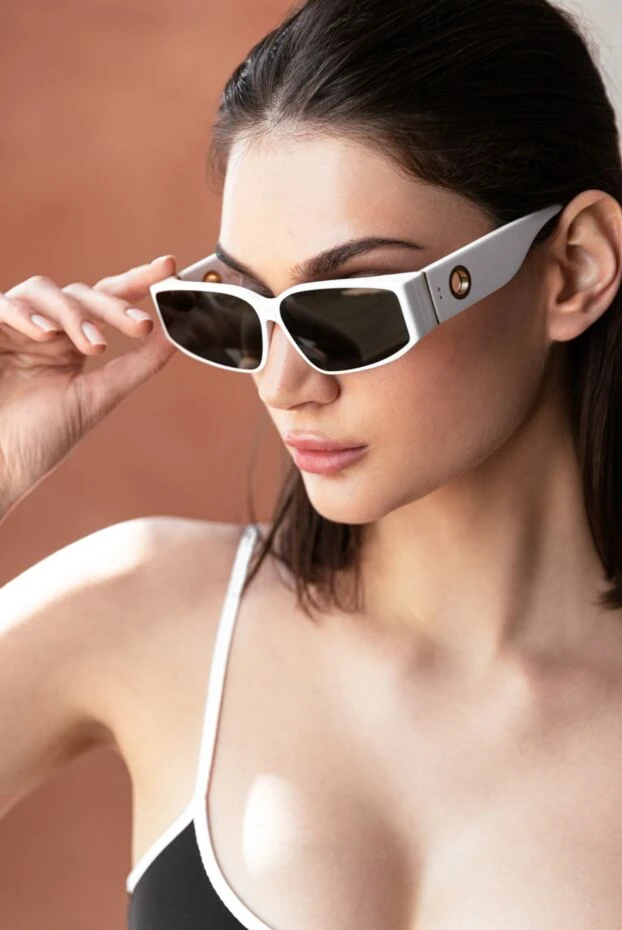 Linda Farrow солнцезащитные очки alexis белого цвета 186248 - фото 2