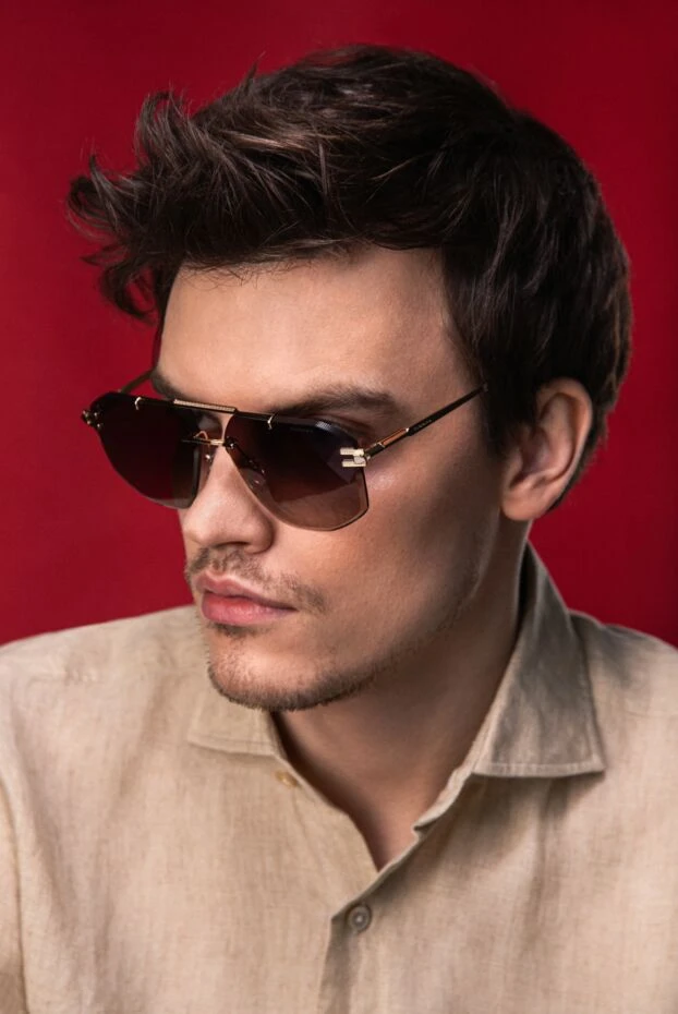 Солнцезащитные очки авиатор безоправные мужские - фото 2