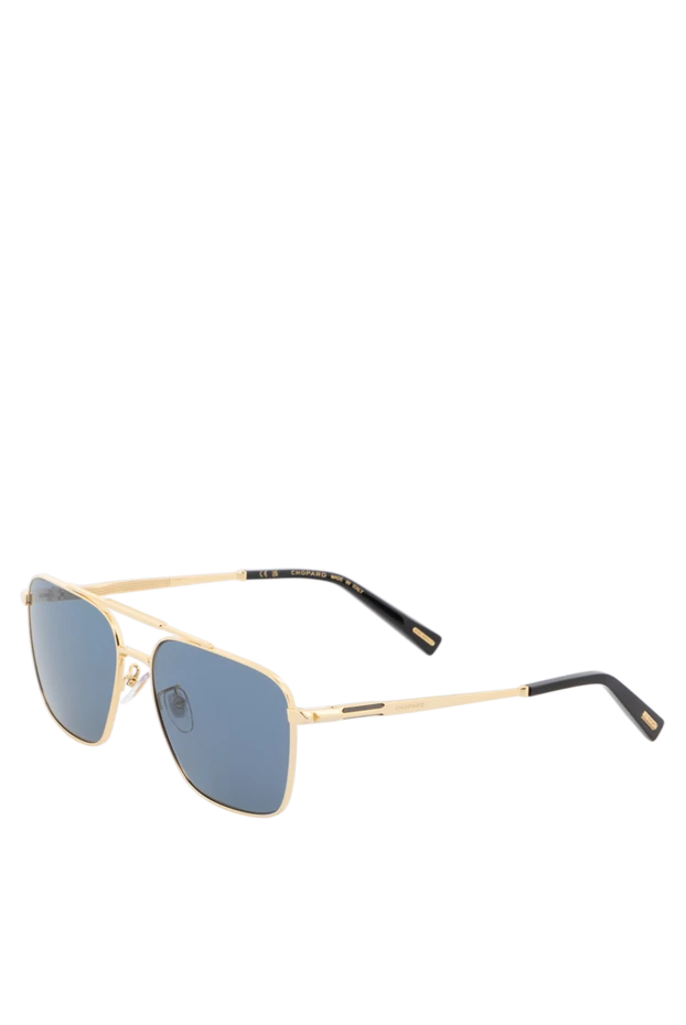 Chopard солнцезащитные очки в металлической оправе прямоугольные мужские 186269 - фото 3