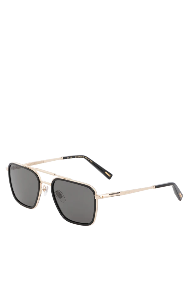 Chopard солнцезащитные очки авиатор мужские золотые 186271 - фото 3