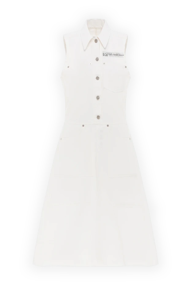 Ақ мақтадан иығы жоқ көйлек - фото 1