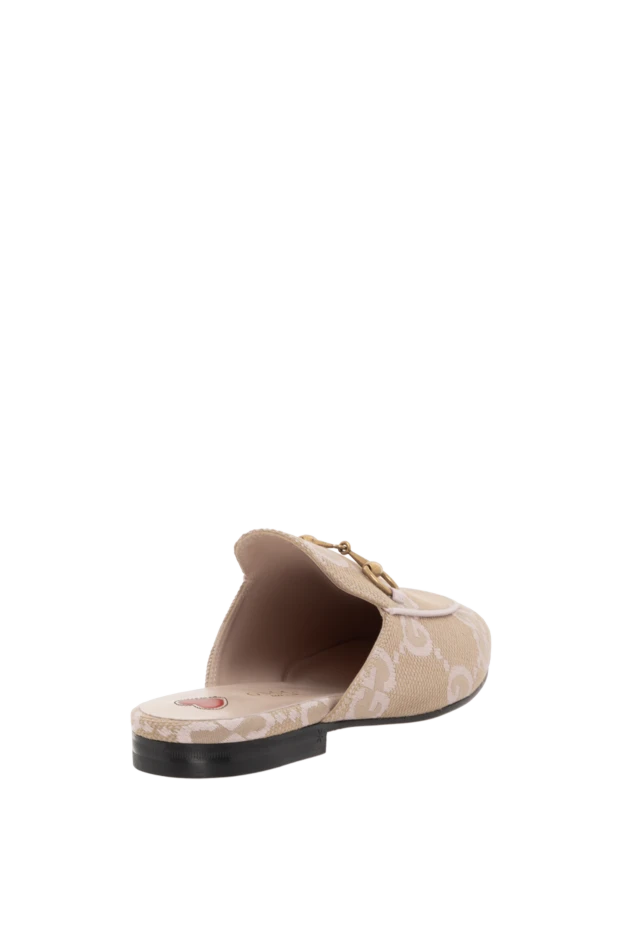 Gucci бежевые мюли princetown horsebit 186282 - фото 3