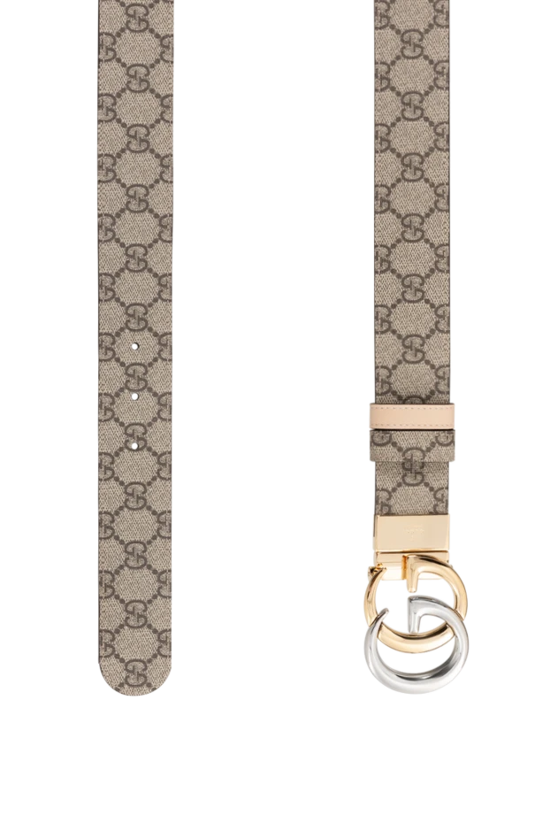 Gucci двухсторонний ремень gg marmont из натуральной кожи женский 186285 - фото 3