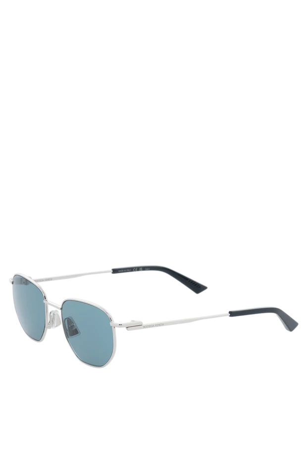 Bottega Veneta солнцезащитные очки металлические женские серебристые 186311 - фото 3