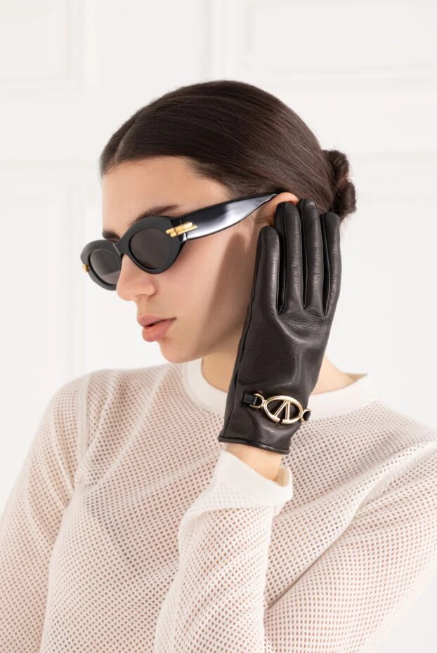 Classic cat eye sunglasses for women black - photo 2