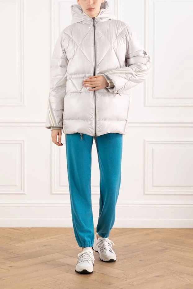 Әйелдерге арналған қысқы күртеше сұр түсті - фото 2