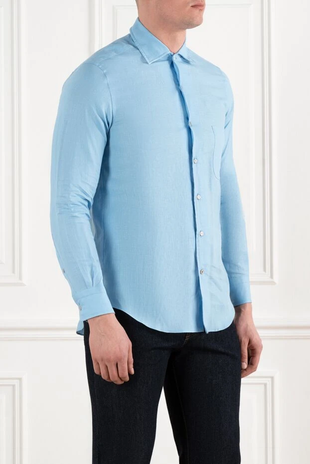 Loro Piana classic linen shirt with mother-of-pearl buttons 186339 - photo 3