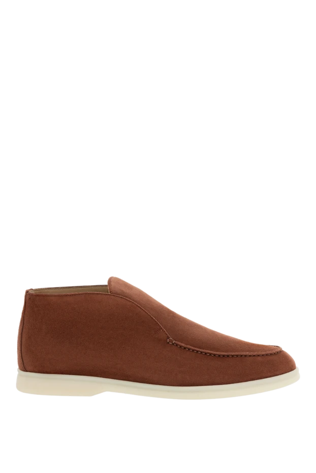 Классические лоферы из замши и телячьей кожи наппа внутри - фото 1