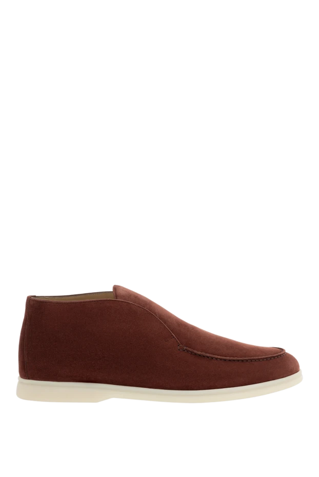 Күдері мен наппа бұзау терісінен жасалған бургундия лоферлері - фото 1