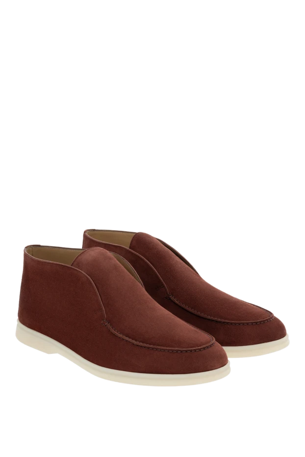 Loro Piana burgundy loafers in suede and nappa calfskin interior 186344 - photo 3